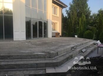 Залити поверхню тераси 60 м 2