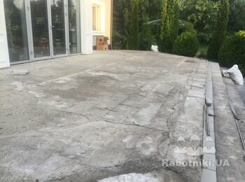Залити поверхню тераси 60 м 2