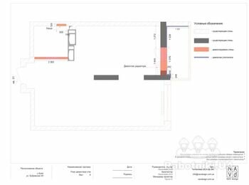 Розпочатий проект 3к квартира + початок проекту .  2к квартира.