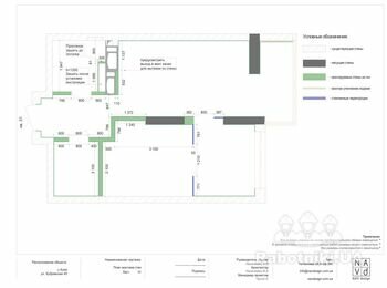 Розпочатий проект 3к квартира + початок проекту .  2к квартира.