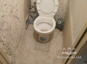 Стяжка и плитка на кухню, санузел
