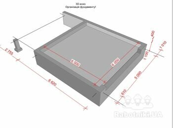 Поставить опалубку и залить фундамент для гаража