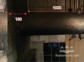 Сварка (сварка) трубы дымохода D100-120 (6 швов)