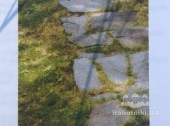 Укладання доріжки з бутового каменю