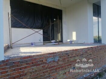 Обустройство стяжки на террасах