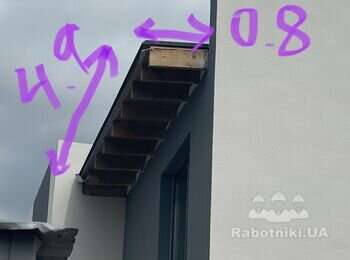 Подшив свеса крыши сайдингом