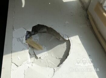 Ремонт подоконника из гипсокартона
