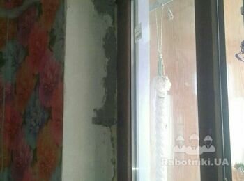 Укіс на балконний блок (двері і вікно), гіпсокартон