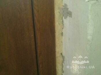 Укіс на балконний блок (двері і вікно), гіпсокартон