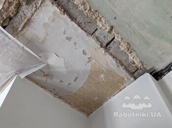 Подготовить потолок к установке натяжной