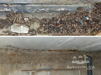 Гидроизоляция + утепление тыльной стены кирпичного гаража
