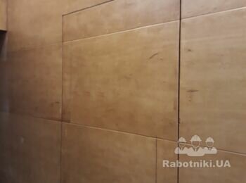 Отделка стены фанерой (декоративная)