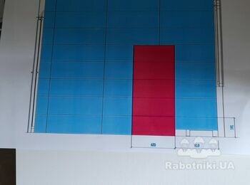 Укладання плитки СУ + веранда = близько 85м2.