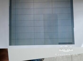 Укладання плитки СУ + веранда = близько 85м2.