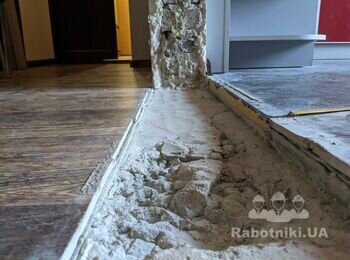 Укоси і підлога в арці / порталі