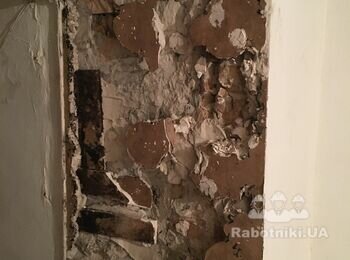 Монтаж гипсокартона, покраска помещения (частично)