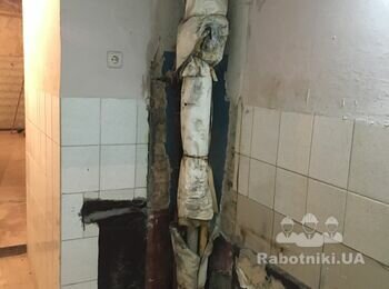 Монтаж гипсокартона, покраска помещения (частично)