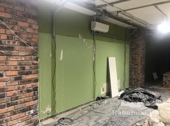 Снятие штукатурки электрорубанком или фрез машиной