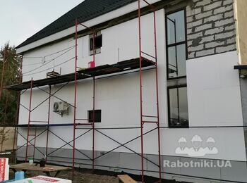 Затянуть клей с сеткой на 100м.кв