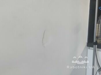 Ремонт вм'ятини в стіні ГКЛ, приклеїти шпалери, пофарбувати