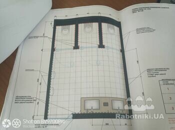 Плитка 250 м2 , пол стени - офис , санузлы