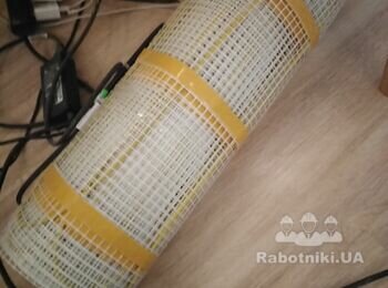 Монтаж електрического теплого пола 14 кв.м