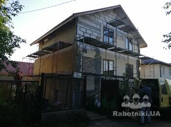 Укладка фасадной клинкерной плитки 150 м2