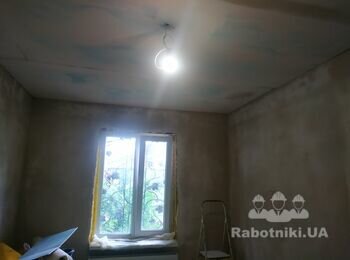 Финишная шпаклёвка стен и гипсокартонового потолка