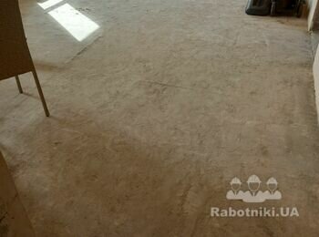 Укладання плитки санвузол + вітальня (підлога).Загальна пл - 54 кв. м