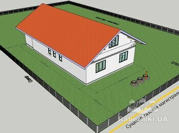 Монтаж металлочерепицы на 2-скатную крышу 350м2, с. Белогородка