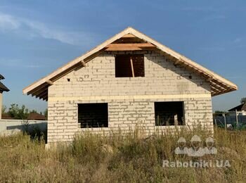 Монтаж металлочерепицы на 2-скатную крышу 350м2, с. Белогородка