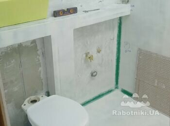 Укладка плитки в сан узле / Плиточные работы (Киев)