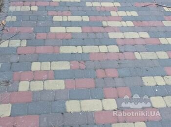Укладка тротуарной плитки 30 м2