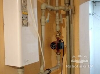 Прокладка пластикових труб опалення + нового електро котла