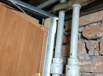 Прокладка пластиковых труб отопления +нового электро котла