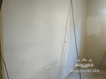 Финишная шпаклевка, Ротбанд, багет в двух комнатах