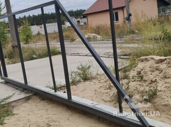 Установка мотора на ворота.