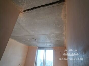 Штукатурка потолка 70 м кв