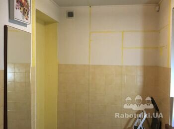 Штукатурка и покраска стен 15 м2