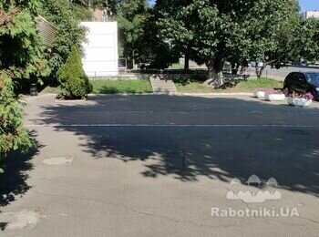Благоустройство площадки перед отелем