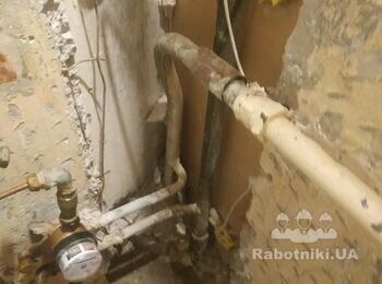 Перенесення лічильників води і рушникосушки (Зварювальні роботи)