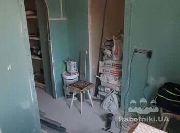 Малярні роботи по гіпсу-поклейці шпалер, фарбування стін.