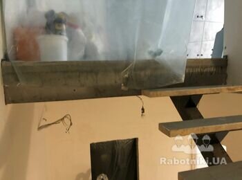Короб з ГК Г-оразний. ВхШхД 15х10х360 см + шпаклювання