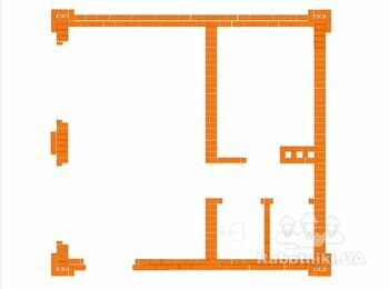Кладка бани кирпича 6х6м (Киев, Осокорки), 250 мм стены + перегородки
