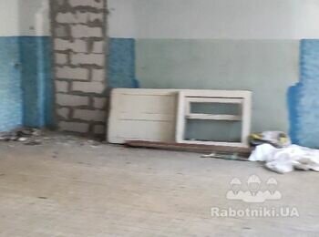 Пескострой. демонтаж побелки и краски.