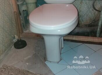 Демонтаж унитаза