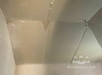 Демонтаж, Заміна теплоізоляції, монтаж стеля гіпсокартон