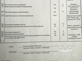 Отделочные, внутренние работы