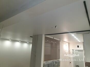 Замена полотна натяжной потолок 35-40 м2