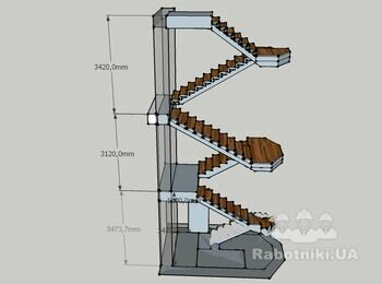Обшивка лестницы деревом